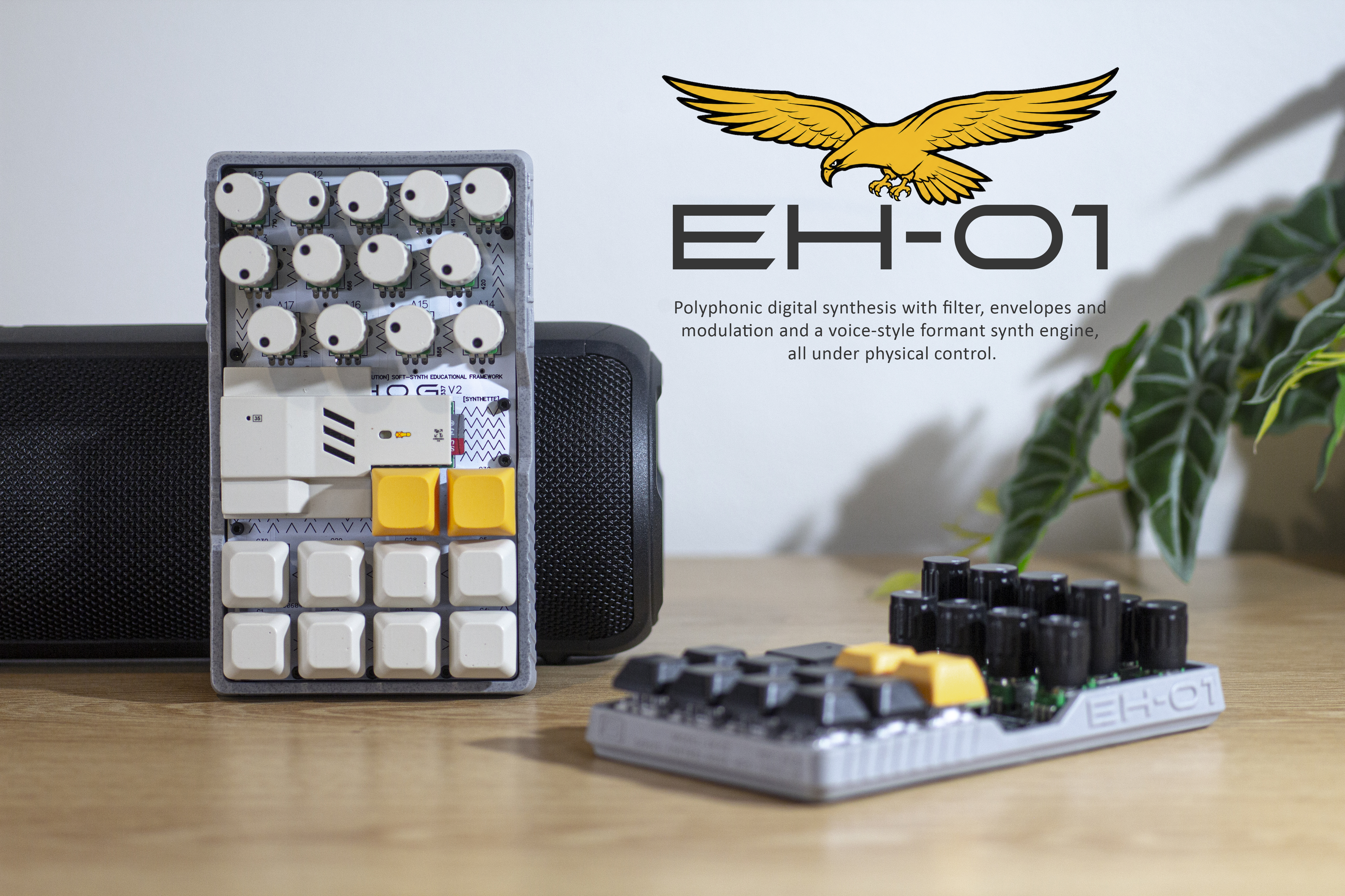 EH-01 hardware on a desk